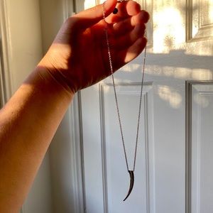 BRAND NEW Michael Kors Silver Tooth Necklace